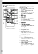 Preview for 12 page of Sony MEX-BT5750U Operating Instructions Manual