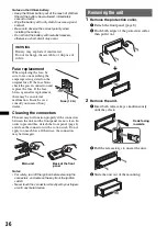 Preview for 36 page of Sony MEX-BT5750U Operating Instructions Manual