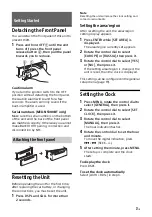 Preview for 7 page of Sony MEX-N4300BT Operating Instructions Manual