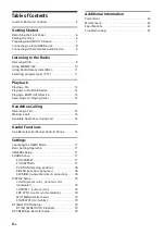 Preview for 4 page of Sony MEX-N6000BD Operating Instructions Manual