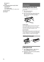 Preview for 6 page of Sony MEX-N6000BD Operating Instructions Manual