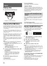 Preview for 12 page of Sony MEX-N6000BD Operating Instructions Manual