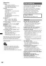 Preview for 84 page of Sony MEXBT5700U - CD Receiver Bluetooth Hands-Free Operating Instructions Manual