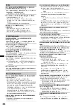 Preview for 86 page of Sony MEXBT5700U - CD Receiver Bluetooth Hands-Free Operating Instructions Manual