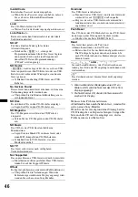 Preview for 88 page of Sony MEXBT5700U - CD Receiver Bluetooth Hands-Free Operating Instructions Manual