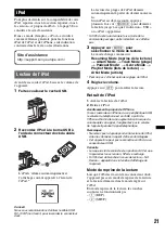 Preview for 109 page of Sony MEXBT5700U - CD Receiver Bluetooth Hands-Free Operating Instructions Manual