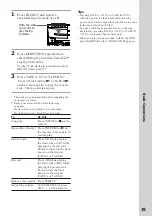 Preview for 19 page of Sony MHC-F100 - Mini Hi Fi System Operating Instructions Manual