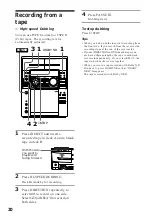 Preview for 20 page of Sony MHC-F100 - Mini Hi Fi System Operating Instructions Manual