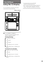 Preview for 21 page of Sony MHC-F100 - Mini Hi Fi System Operating Instructions Manual