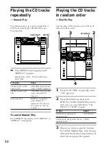 Preview for 22 page of Sony MHC-F100 - Mini Hi Fi System Operating Instructions Manual