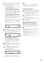 Preview for 27 page of Sony MHC-F100 - Mini Hi Fi System Operating Instructions Manual