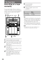 Preview for 30 page of Sony MHC-F100 - Mini Hi Fi System Operating Instructions Manual