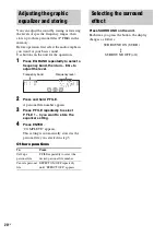 Preview for 20 page of Sony MHC-GX555 - Mini Hi Fi Component System Operating Instructions Manual