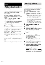 Preview for 22 page of Sony MHC-GX555 - Mini Hi Fi Component System Operating Instructions Manual