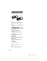 Preview for 8 page of Sony MHC-GX8000 - Mini Stereo System Operating Instructions Manual