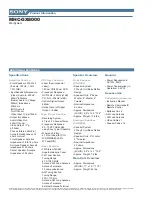 Preview for 2 page of Sony MHC-GX8000 - Mini Stereo System Specifications