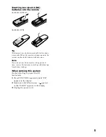 Preview for 5 page of Sony MHC-WX5 Operating Instructions Manual