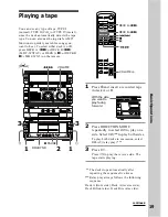 Preview for 19 page of Sony MHC-WX5 Operating Instructions Manual