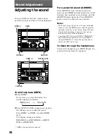 Preview for 30 page of Sony MHC-WX5 Operating Instructions Manual