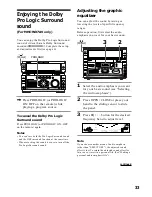 Preview for 33 page of Sony MHC-WX5 Operating Instructions Manual