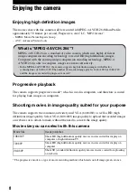 Preview for 8 page of Sony MHS CM1 - Webbie HD Camcorder Instruction Manual