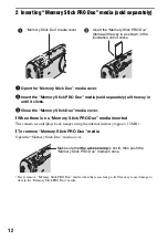 Preview for 12 page of Sony MHS CM1 - Webbie HD Camcorder Instruction Manual