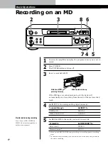 Preview for 6 page of Sony MINIDISC DECK MDS-S38 Operating Instructions Manual