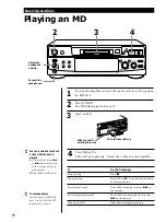 Preview for 8 page of Sony MINIDISC DECK MDS-S38 Operating Instructions Manual