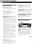 Preview for 9 page of Sony MINIDISC DECK MDS-S38 Operating Instructions Manual