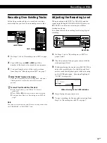 Preview for 11 page of Sony MINIDISC DECK MDS-S38 Operating Instructions Manual