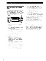 Preview for 16 page of Sony MINIDISC DECK MDS-S38 Operating Instructions Manual