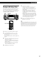 Preview for 23 page of Sony MINIDISC DECK MDS-S38 Operating Instructions Manual