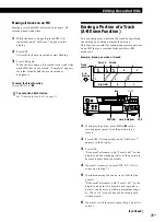 Preview for 25 page of Sony MINIDISC DECK MDS-S38 Operating Instructions Manual