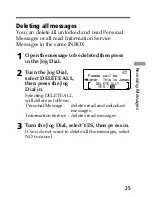 Preview for 25 page of Sony MP-7001 Operating Instructions Manual