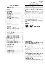 Preview for 3 page of Sony MV-65ST - Dream Station Service Manual