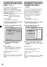 Preview for 28 page of Sony MV7101DS - Mobile DVD Dream System Operating Instructions Manual