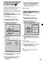 Preview for 31 page of Sony MV7101DS - Mobile DVD Dream System Operating Instructions Manual