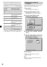 Preview for 32 page of Sony MV7101DS - Mobile DVD Dream System Operating Instructions Manual