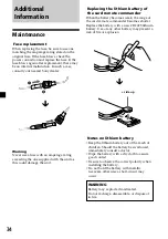 Preview for 34 page of Sony MV7101DS - Mobile DVD Dream System Operating Instructions Manual