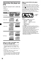 Preview for 36 page of Sony MV7101DS - Mobile DVD Dream System Operating Instructions Manual