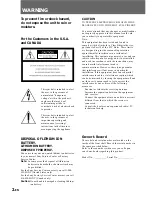 Preview for 2 page of Sony MVC-FDR1, MVC-FDR1E Operating Instructions Manual