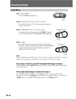 Preview for 12 page of Sony MVC-FDR1, MVC-FDR1E Operating Instructions Manual