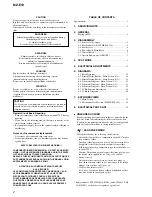 Preview for 2 page of Sony MZ-E10 Service Manual