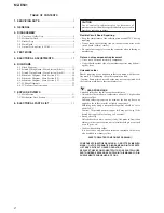 Preview for 2 page of Sony MZ-E501 Service Manual