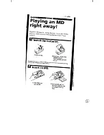 Preview for 3 page of Sony MZ-F40 Operating Instructions Manual