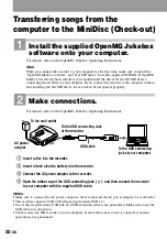 Preview for 22 page of Sony MZ-N1 Operating Instructions Manual