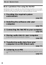 Preview for 34 page of Sony MZ-NE410 Notes on installing & operating OpenMG Operating Instructions Manual