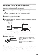 Preview for 39 page of Sony MZ-NE410 Notes on installing & operating OpenMG Operating Instructions Manual