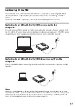 Preview for 47 page of Sony MZ-NE410 Notes on installing & operating OpenMG Operating Instructions Manual