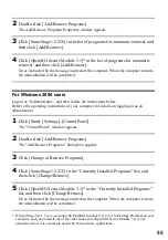 Preview for 55 page of Sony MZ-NE410 Notes on installing & operating OpenMG Operating Instructions Manual